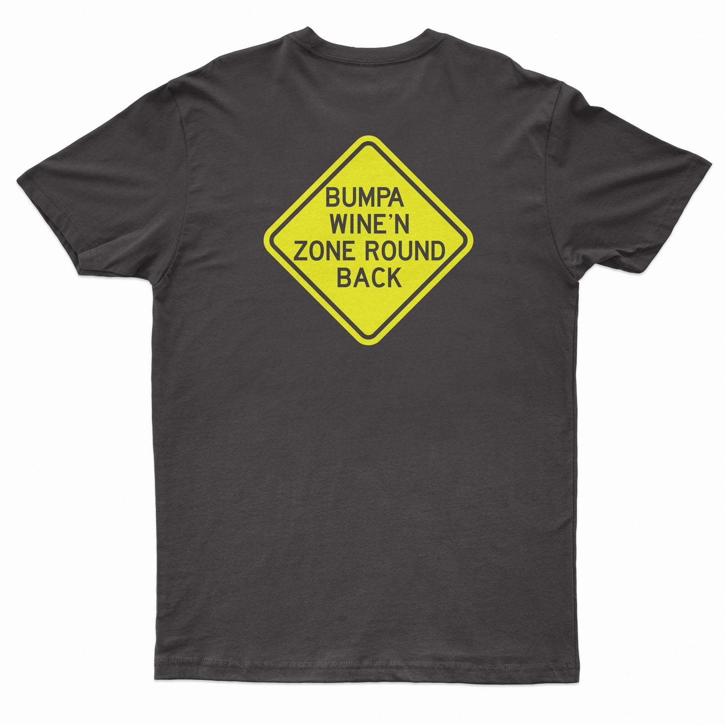 Bumpa Wine'N Zone Round Back Women's Black T-Shirt