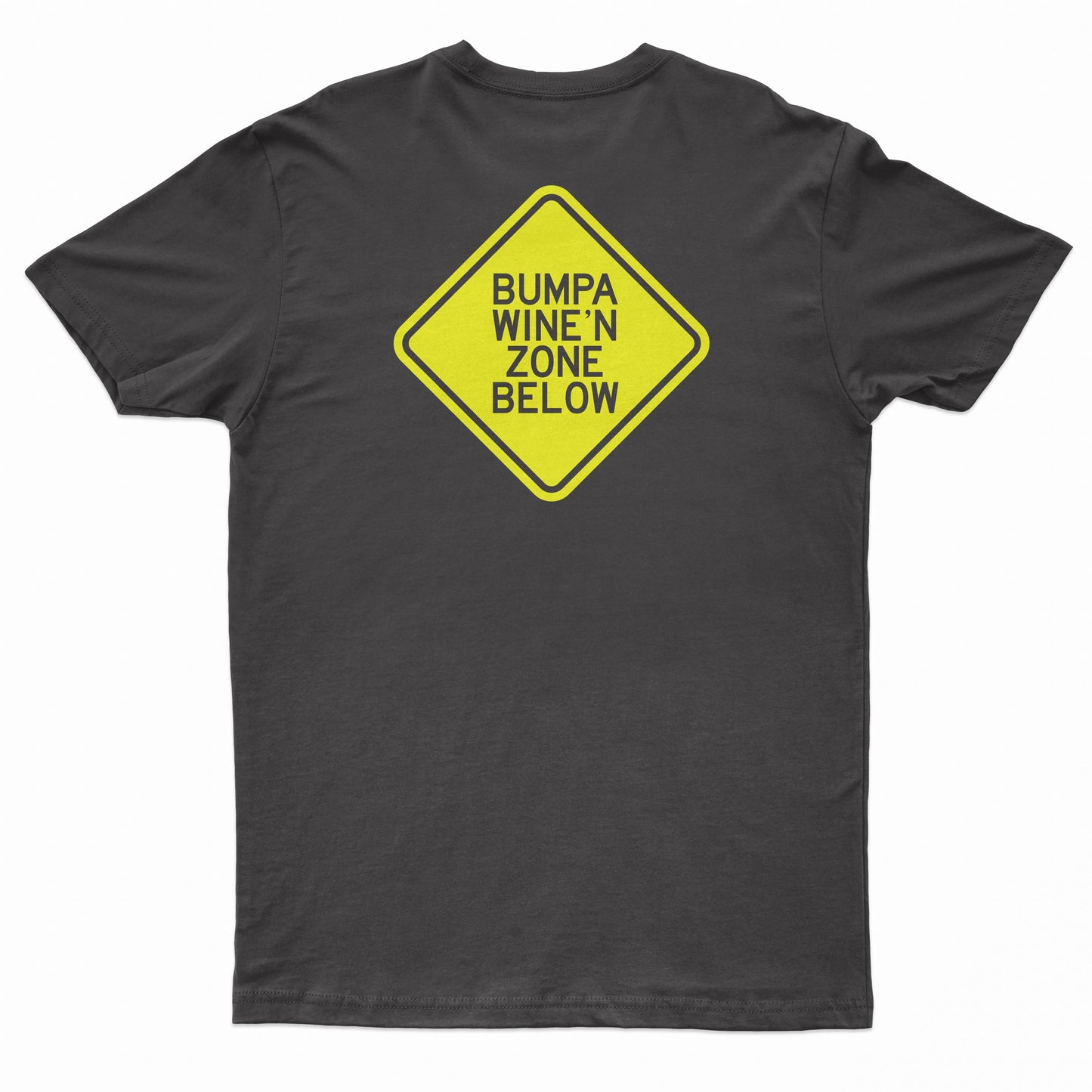 Bumpa Wine'N Zone Below Men's Black T-Shirt